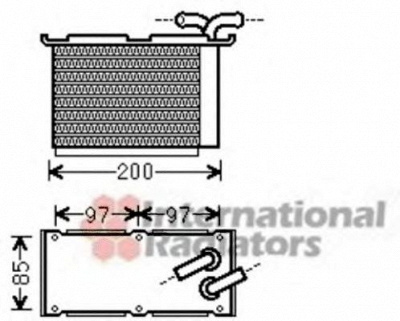 VAN WEZEL 58004305 -  Интеркулер